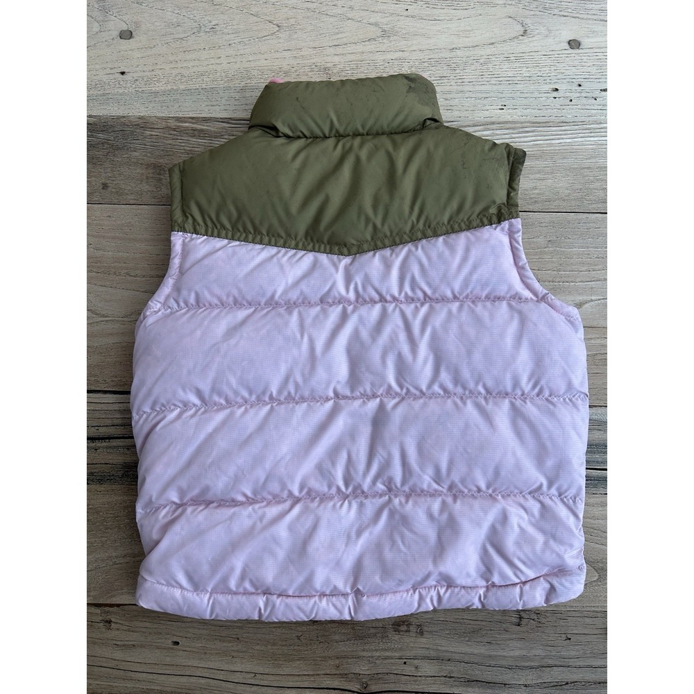 Patagonia Puffer Vest Girls Size XS Brown/Pink - Picture 3 of 11